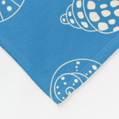 貝殻のシームレスパターン フリースブランケット (角)