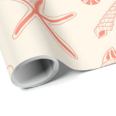 貝殻のシームレスパターン ラッピングペーパー (ロールコーナー)