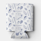 貝殻のシームレスパターン 缶クーラー (裏面)