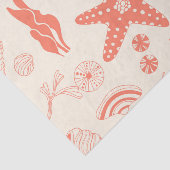 貝殻のシームレスパターン 薄葉紙 (詳細)