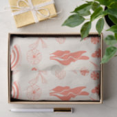 貝殻のシームレスパターン 薄葉紙 (ギフト)