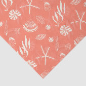 貝殻のシームレスパターン 薄葉紙 (詳細)