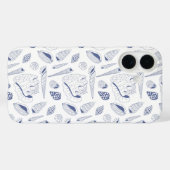 貝殻のシームレスパターン Case-Mate iPhoneケース (裏面 (横))