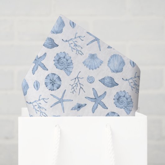 貝殻のデコパージュ 薄葉紙 (ギフトバッグ)