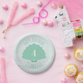 貝殻のビーチの誕生会 ペーパープレート (パーティー)