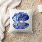 貝殻の中の真珠 クッション (ブランケット)