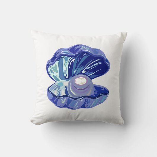 貝殻の中の真珠 クッション (正面)