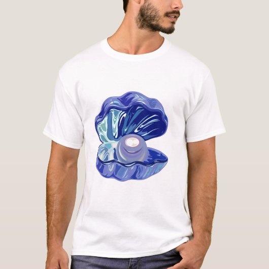 貝殻の中の真珠 Tシャツ (正面)
