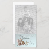 貝殻の休日の挨拶 シーズンカード (正面/裏面)