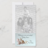 貝殻の休日の挨拶 シーズンカード (正面)