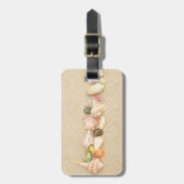 貝殻の列 ラゲッジタグ (正面縦)