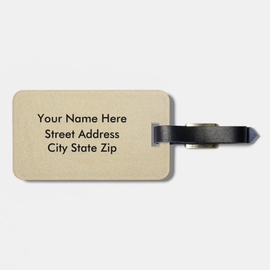 貝殻の列 ラゲッジタグ (裏面横)