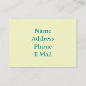 貝殻の名刺 名刺 (裏面)