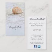 貝殻の名刺 名刺 (正面/裏面)
