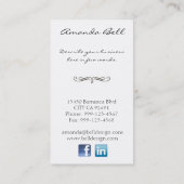 貝殻の名刺 名刺 (裏面)