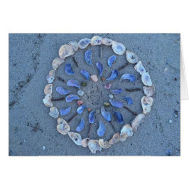 貝殻の夏の自然の芸術の曼荼羅