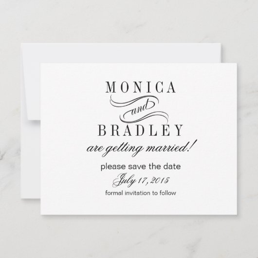 貝殻の夢のビーチの保存日付のピンク セーブザデート (裏面)