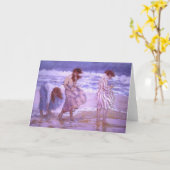 貝殻の娘カード カード (黄色い花)