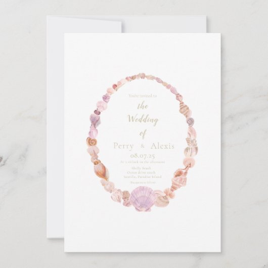 貝殻の招待状 招待状 (正面)