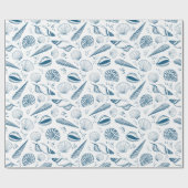 貝殻の模様 ラッピングペーパー (フラット)