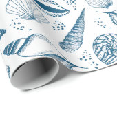 貝殻の模様 ラッピングペーパー (ロールコーナー)