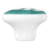 貝殻の水彩画の絵画のドア・ノブ セラミックノブ (側面)