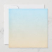 貝殻の熱帯ビーチ結婚式の招待状 招待状 (裏面)