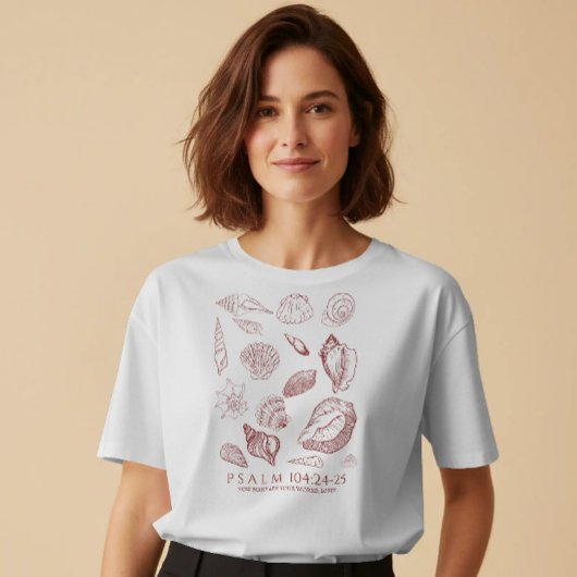 貝殻の聖書の詩 Tシャツ