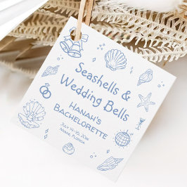 貝殻の花嫁お別れパーティー フェイバータグ