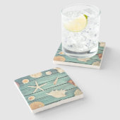 貝殻の選択 ストーンコースター (横)