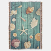 貝殻の選択 スローブランケット (正面縦)