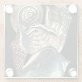 貝殻の選集 ガラスコースター (裏面)