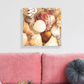 貝殻の配置 キャンバスプリント (インサイチュ (リビング))