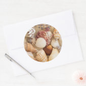 貝殻の配置 ラウンドシール (封筒)