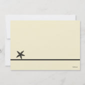 貝殻は結婚式招待状を秘蔵します 招待状 (裏面)