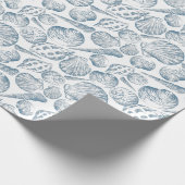 貝殻を使用したトレンディーカラーのシームレスなパターン ラッピングペーパー (角)