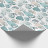 貝殻を使用したトレンディーカラーのシームレスなパターン ラッピングペーパー (角)