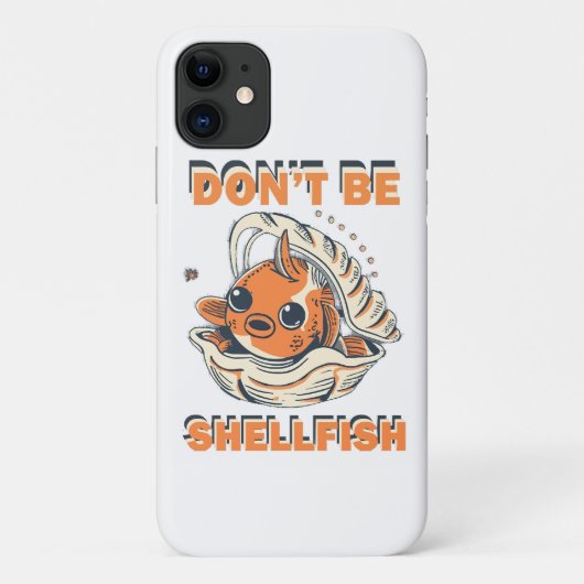 貝殻アートの面白い魚 Case-Mate iPhoneケース (裏面)
