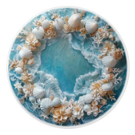 貝殻エレガントの3次元リングや輪 セラミックノブ