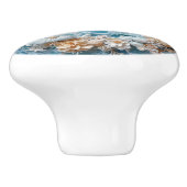 貝殻エレガントの3次元リングや輪 セラミックノブ (側面)