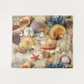 貝殻オンビーチ タペストリー (正面(横))