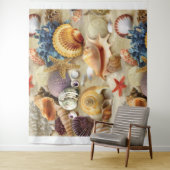 貝殻オンビーチ タペストリー (インサイチュ)