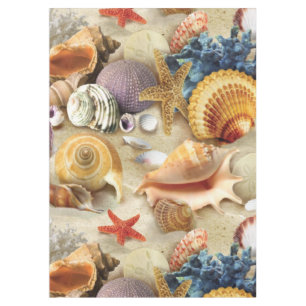 貝殻オンビーチ テーブルクロス