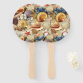 貝殻オンビーチ ハンドファン (正面&裏面)