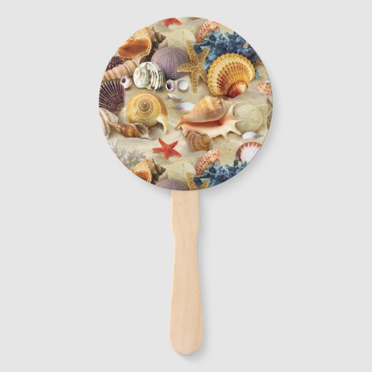 貝殻オンビーチ ハンドファン (正面)