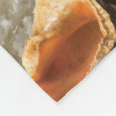 貝殻オンビーチ フリースブランケット (角)