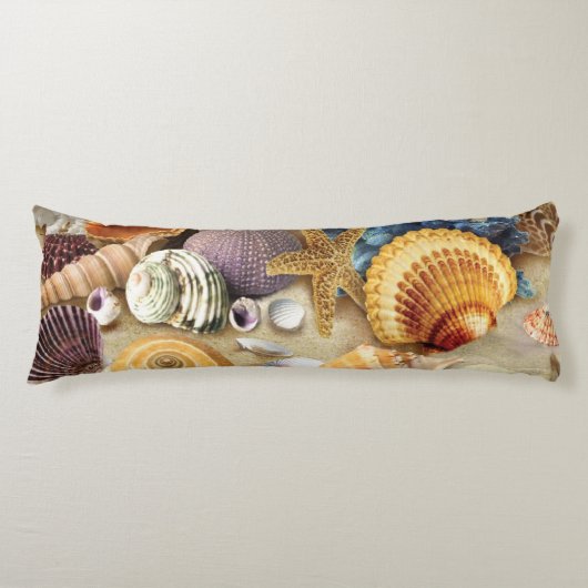 貝殻オンビーチ ボディピロー (正面)