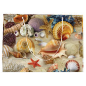 貝殻オンビーチ ラージペーパーバッグ (裏面)