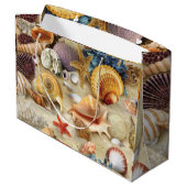 貝殻オンビーチ ラージペーパーバッグ (裏面アングル)