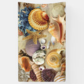 貝殻オンビーチ 横断幕 (縦)